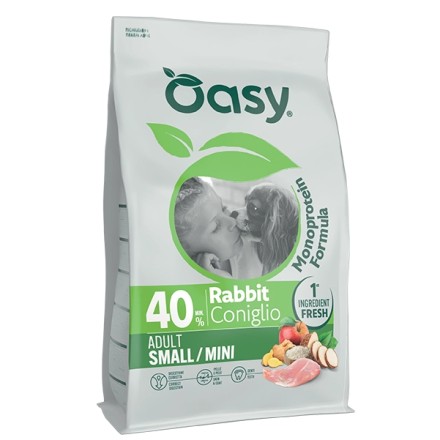 MONOPROTEIN FORMULA • Oasy Adult Small/Mini Coniglio 2Kg