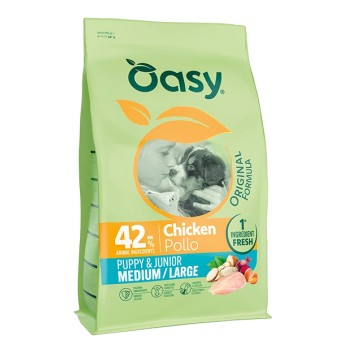 ORIGINAL FORMULA • Oasy Puppy & Junior Medium/Large Pollo 10Kg