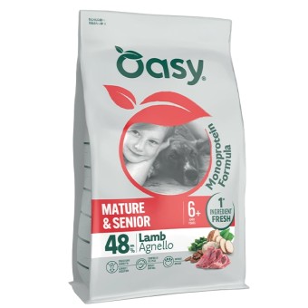 MONOPROTEIN FORMULA • Oasy Mature & Senior Agnello 2Kg