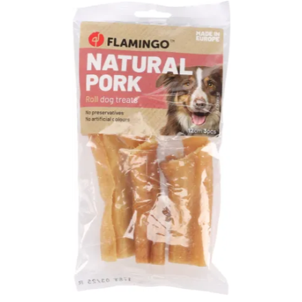 Flamingo Snacks Nature Pelle di Maiale Rotolo 100 gr