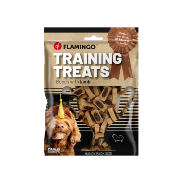Flamingo Snack Ossa Duo da addestramento con Agnello 100 gr