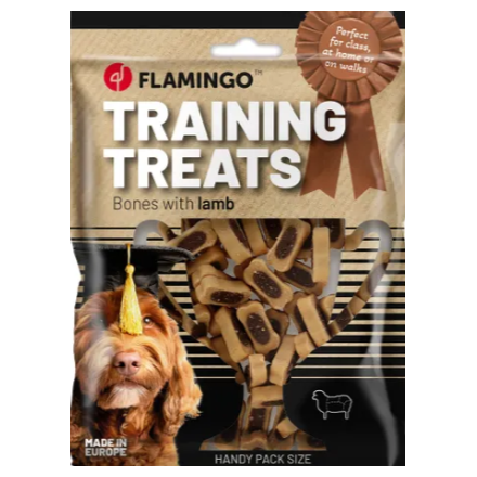 Flamingo Snack Ossa Duo da addestramento con Agnello 100 gr