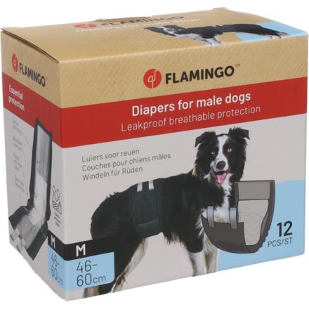Flamingo Pannolini Dipy Maschili 12 pz taglia M