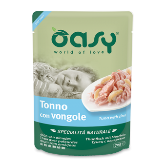 Buste Oasy Gatto Tonno con Vongole 70g