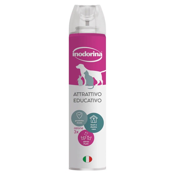 Inodorina Spray Attrattivo Educativo per Cani e Gatti 300 ml
