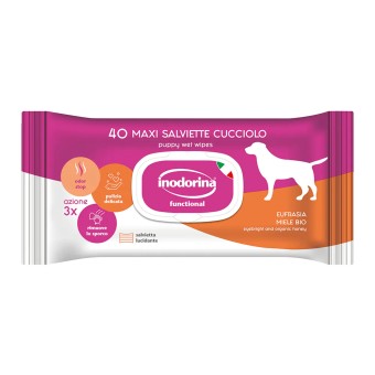 Inodorina Salviette Detergenti  per Cuccioli 40 pezzi