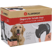 Flamingo Pannolini Dipy Neri Femminili 12 pezzi taglia L