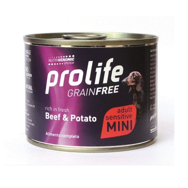 Prolife Dog Adult Sensitive Grain Free Mini al Manzo e Patate 200 g