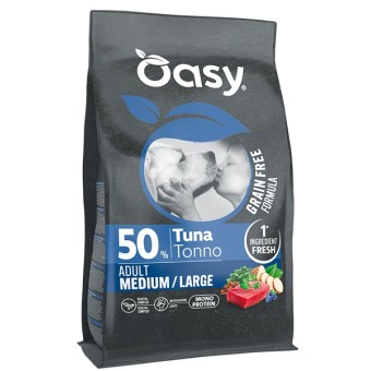 Oasy Dog Adult Grain Free Medium Large Tonno 10 kg
