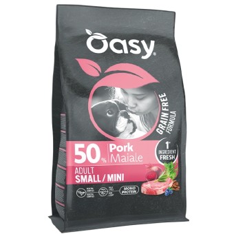 Oasy Dog Adult Small Mini Grain Free Maiale 2 kg