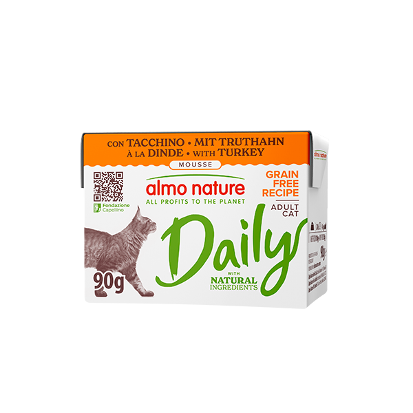 Almo Nature Cat Daily Tetrapack al Tacchino  90 gr
