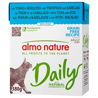 Almo Nature Cat Daily Tetrapack al Tonno e Merluzzo 380 gr