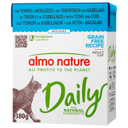 Almo Nature Cat Daily Tetrapack al Tonno e Merluzzo 380 gr