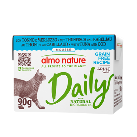 Almo Nature Cat Tetrapack al Tonno e Merluzzo 90 gr