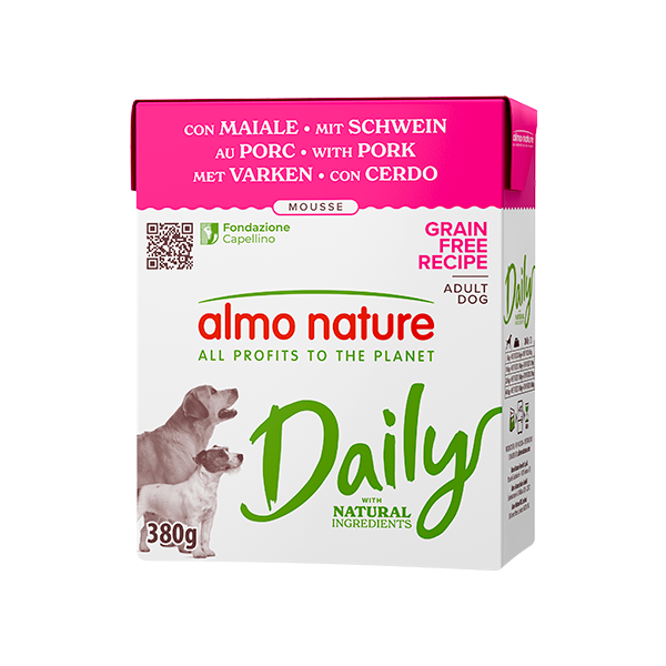 Almo Nature Dog in Tetrapack al Maiale 380 gr