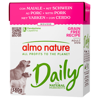 Almo Nature Dog in Tetrapack al Maiale 380 gr