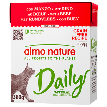 Almo Nature Cat in Tetrapack al Manzo 380 gr