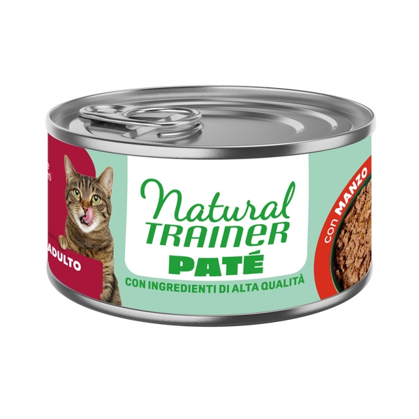 Natural Trainer Cat Adult al Manzo 85 gr