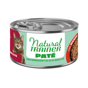 Natural Trainer Cat Adult al Manzo 85 gr