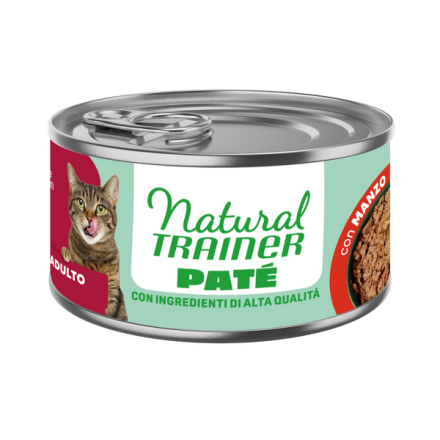 Natural Trainer Cat Adult al Manzo 85 gr