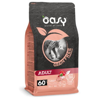 Oasy Adult Cat Grain Free al Tacchino 300 gr