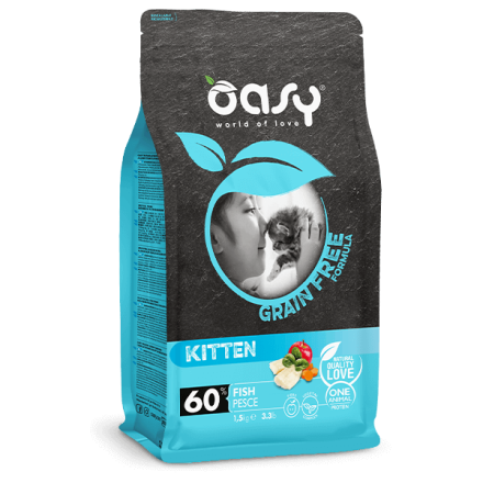 Oasy Kitten Grain Free al Pesce 300 gr