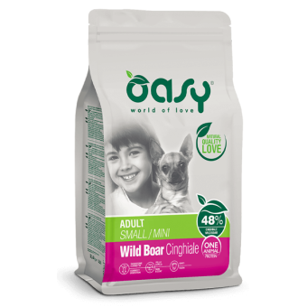 Oasy Adult Dog Formula Monoprotein Small Mini al Cinghiale 2.5 kg