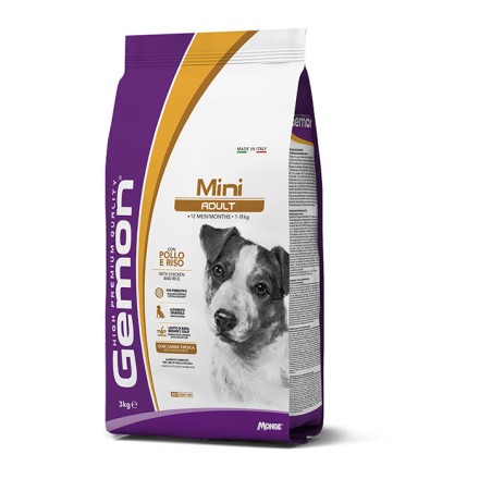 Gemon Dog Mini Adult con Pollo e Riso 3 kg