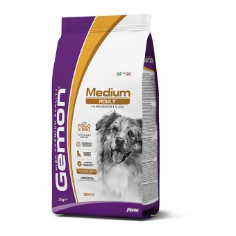 Gemon Dog Adult Medium con Pollo e Riso  3 kg