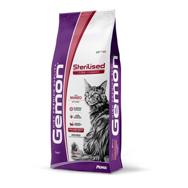 Gemon Cat Sterilised al Manzo 7 kg