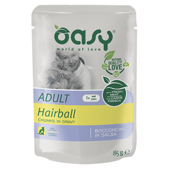 Buste Oasy Gatto Bocconcini Hairball 85g