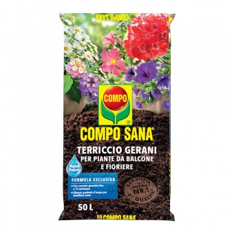 Compo Terriccio Gerani per Piante da Balcone e Fioriere 80Lt