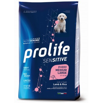 Prolife Sensitive Puppy Medium-Large Lamb&Rice 10Kg