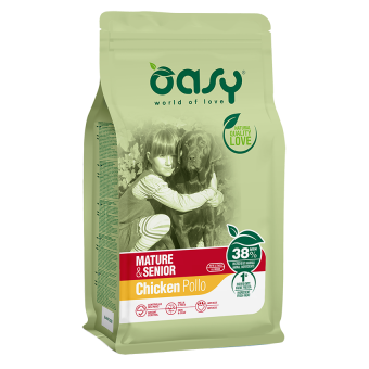 Oasy Mature&Senior All Breeds Pollo 12Kg