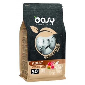 Oasy Adult Medium/Large Grain Free Agnello 12Kg