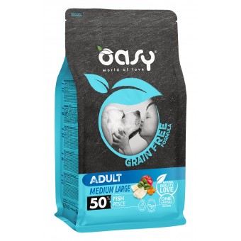 Oasy Adult Medium/Large Grain Free Pesce 2.5Kg