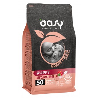 Oasy Puppy Medium/Large Grain Free Tacchino 12Kg