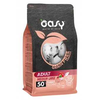 Oasy Adult Medium/Large Grain Free Tacchino 2.5Kg